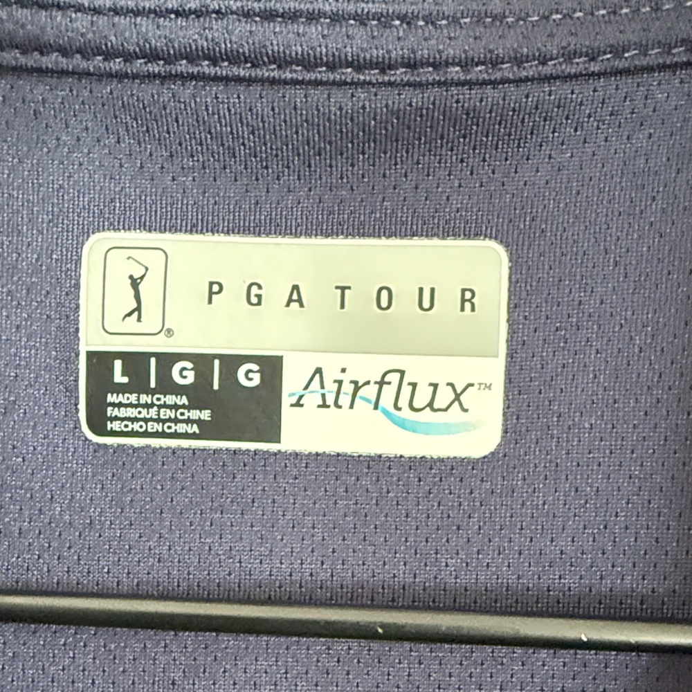 Men's PGA Navy Golf Shirt - Picture 5 of 5